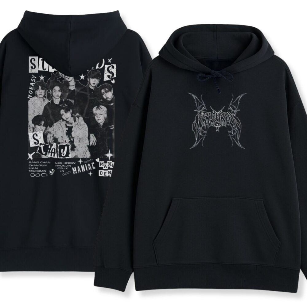 dwustronna bluza z kapturem Stray Kids Oldschool