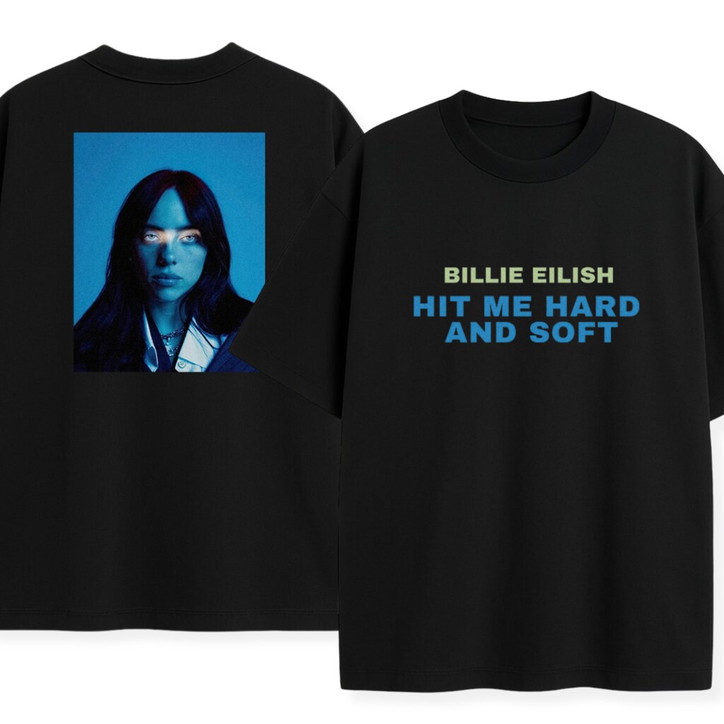 dwustronna-koszulka-billie-eilish-2025 dwustronny t-shirt Billie Eilish 2025 Wyprzedaż - obrazek 1