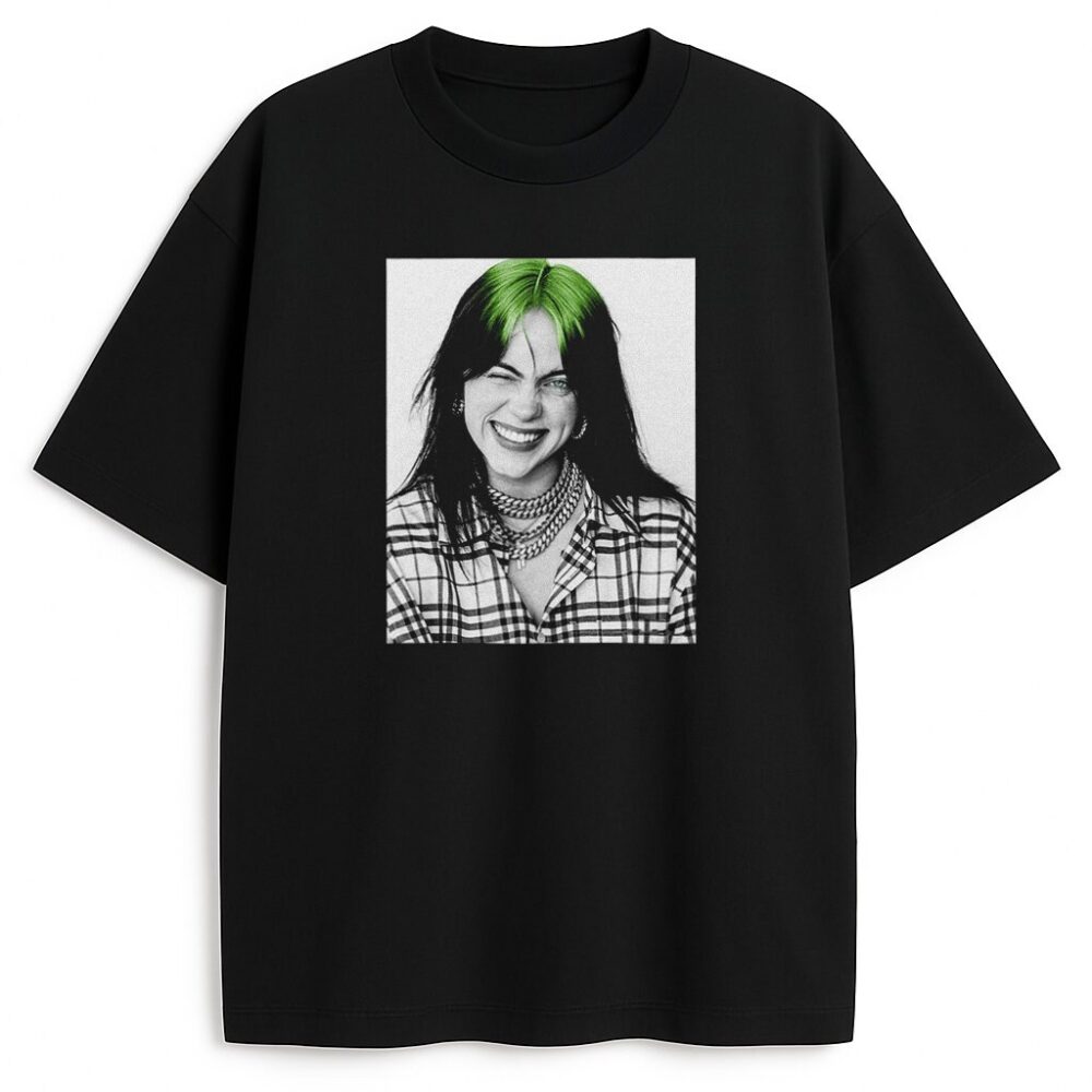 t-shirt Billie Eilish Happy Wyprzedaż