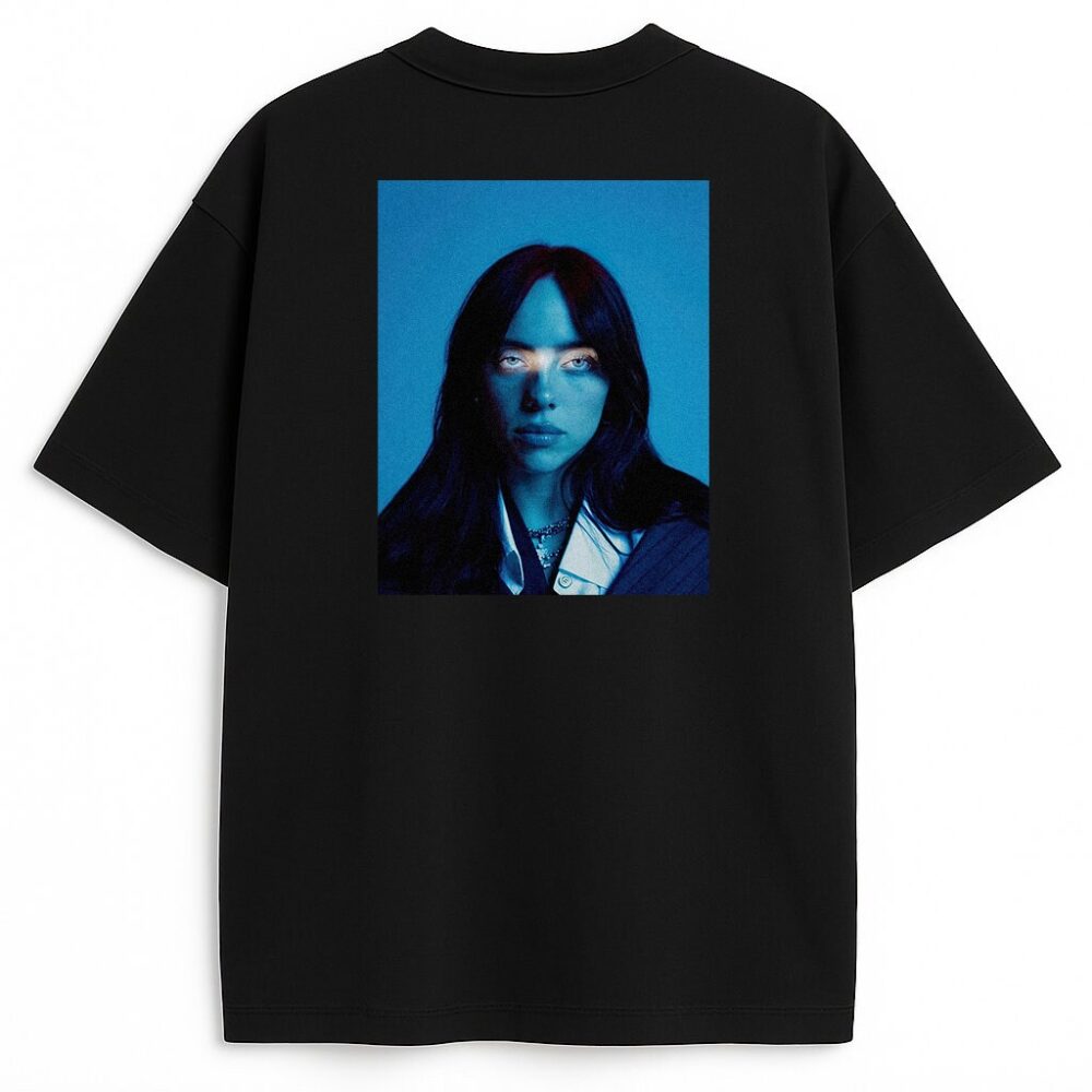 Dwustronny t-shirt Billie Eilish 2025 Wyprzedaż — zdjęcie 3