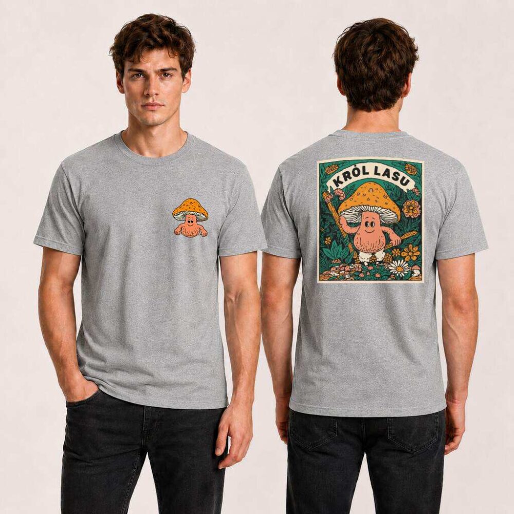 T-shirt dwustronny Król Lasu Cartoon — zdjęcie 12