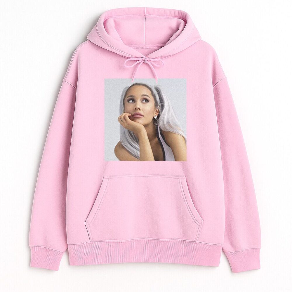 bluza z kapturem Ariana Grande White Hair Wyprzedaż