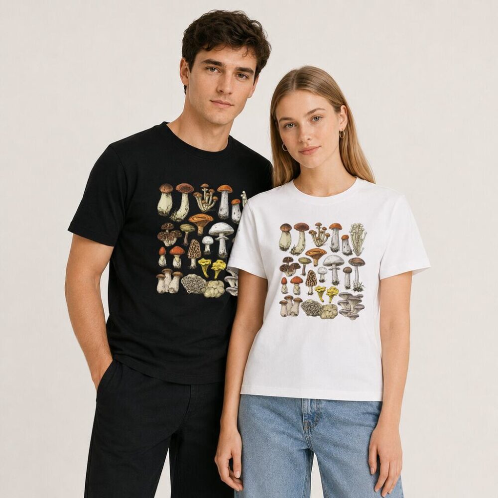 T-shirt Grzyby Rycina — zdjęcie 6