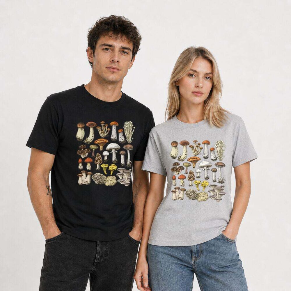 T-shirt Grzyby Rycina — zdjęcie 4