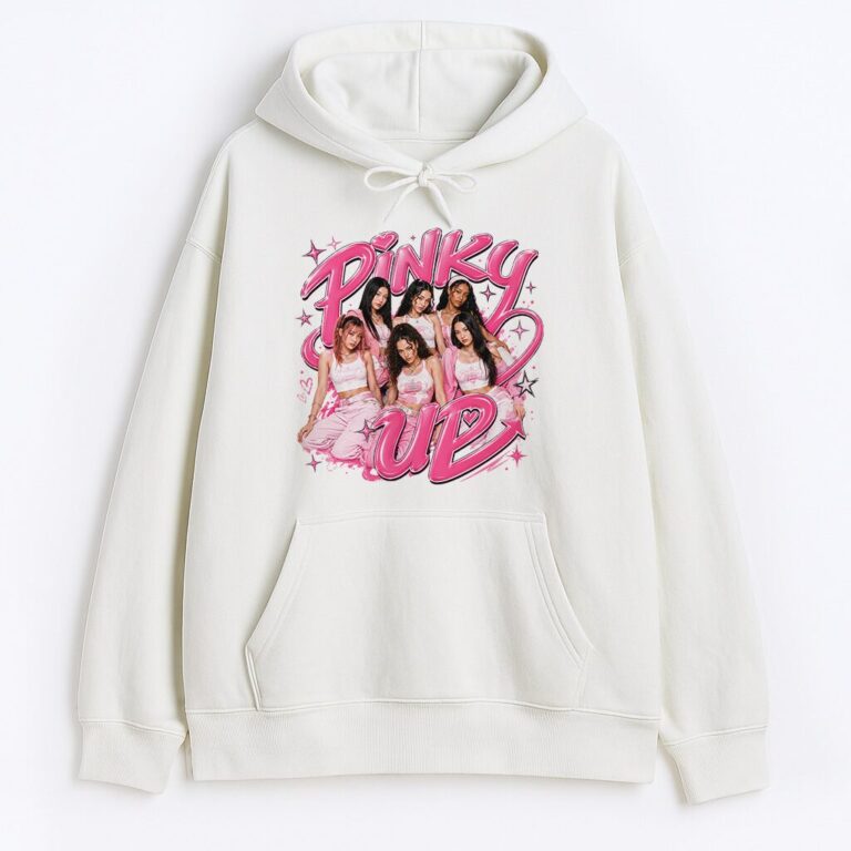 Bluza z kapturem Katseye Pinky Up