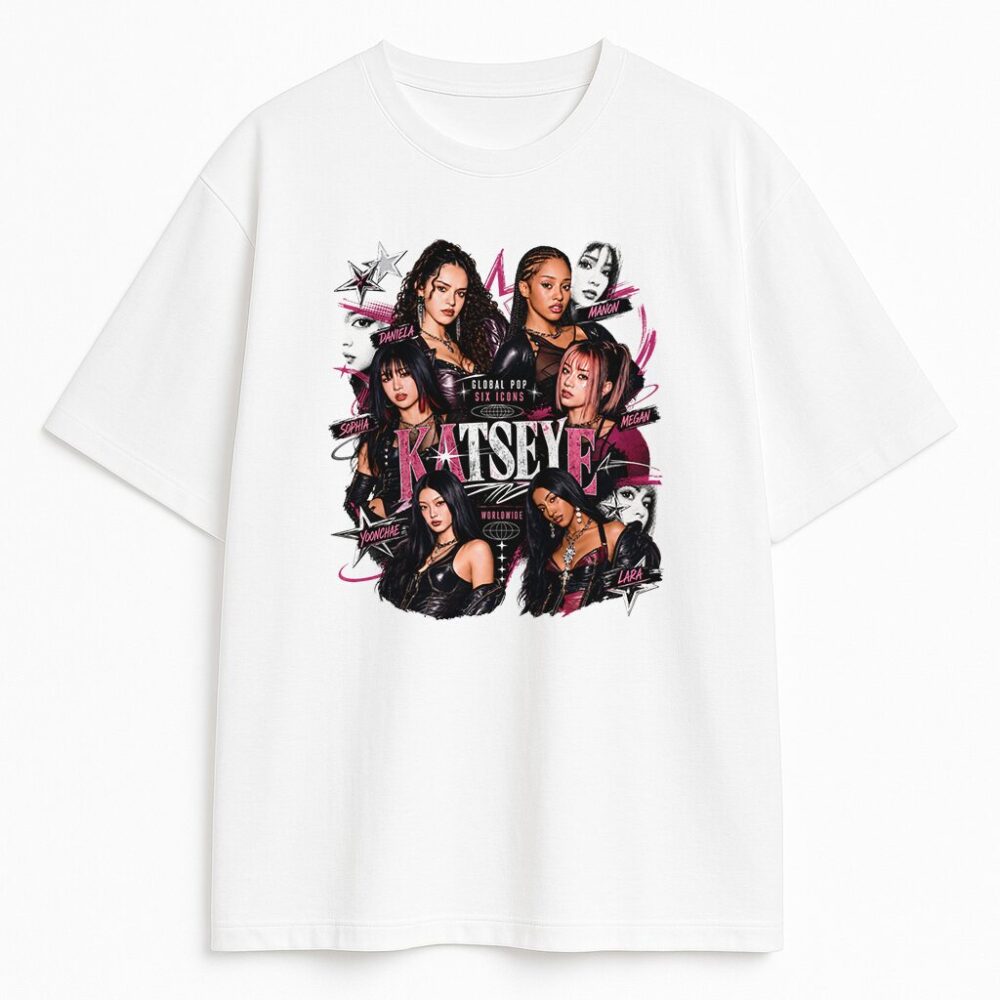 T-shirt Katseye K-pop Queens — zdjęcie 3