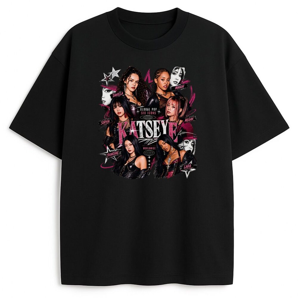 T-shirt Katseye K-pop Queens — zdjęcie 2